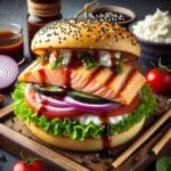 Lachs Teriyaki Burger