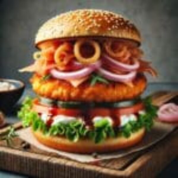 Crunchy Salmon Burger